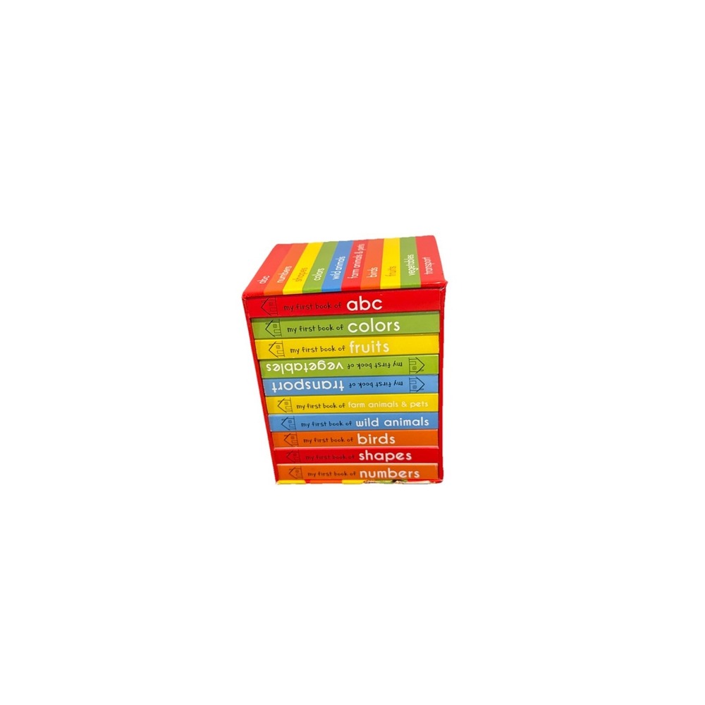My First Library Board Book Set 10 Colorful Early Learning Books For Toddlers
